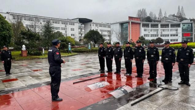 遂昌职业中专开展2026春季小单元反恐防暴应急演练