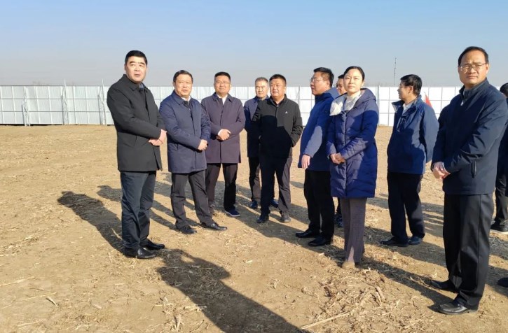 薛登峰到枣庄工程技师学院项目建设现场调研