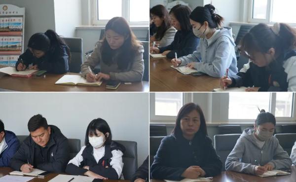 高碑店市金桥中专二年级召开了班主任经验交流会