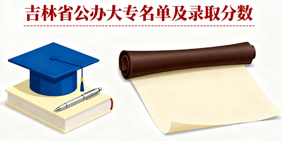 吉林省公办大专名单及录取分数