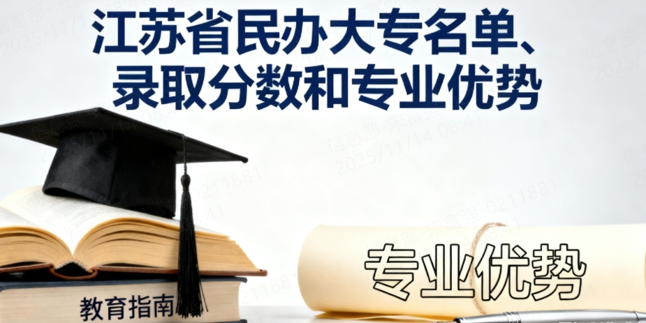 江苏省民办大专名单、录取分数和专业优势