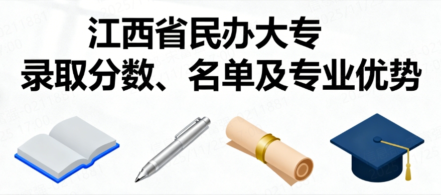 江西省民办大专录取分数、名单及专业优势