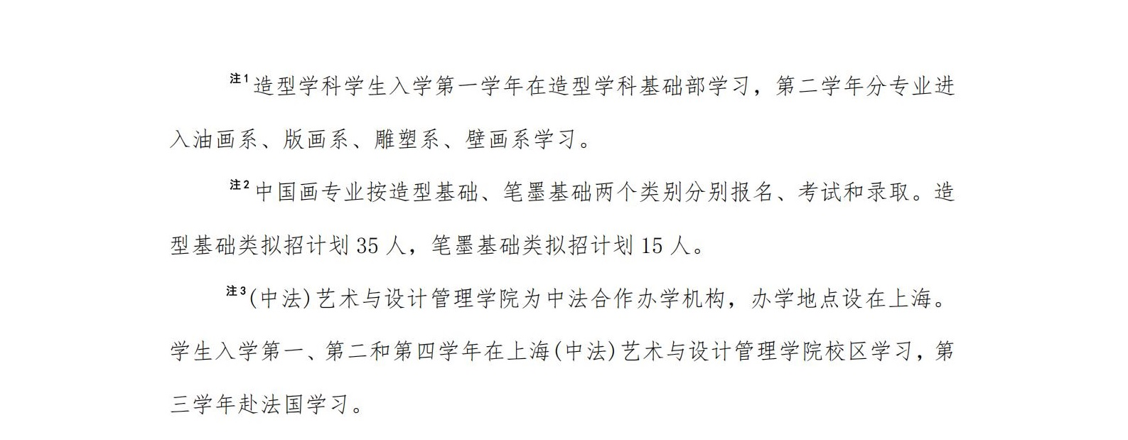 中央美术学院艺术类专业有哪些？